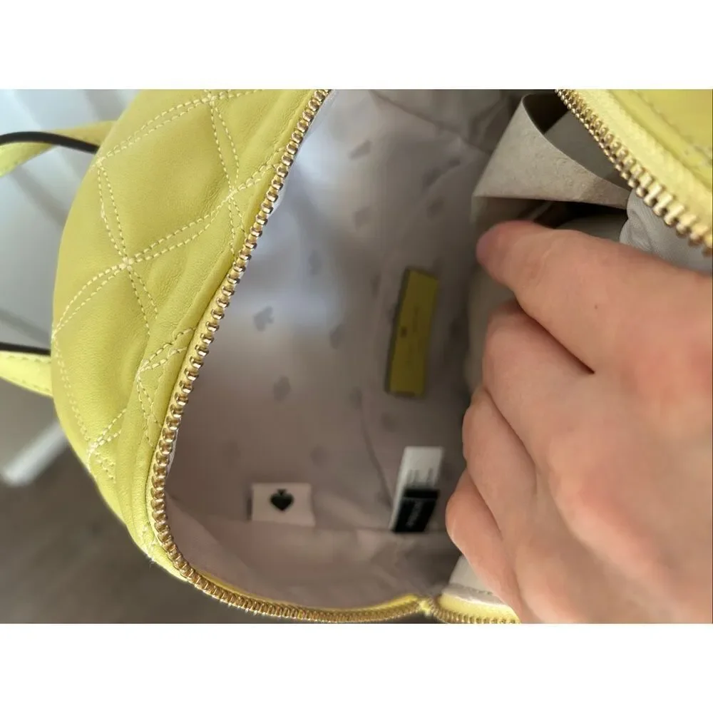 Kate Spade New York Natalia convertible backpack handbag mini Frosty Lime